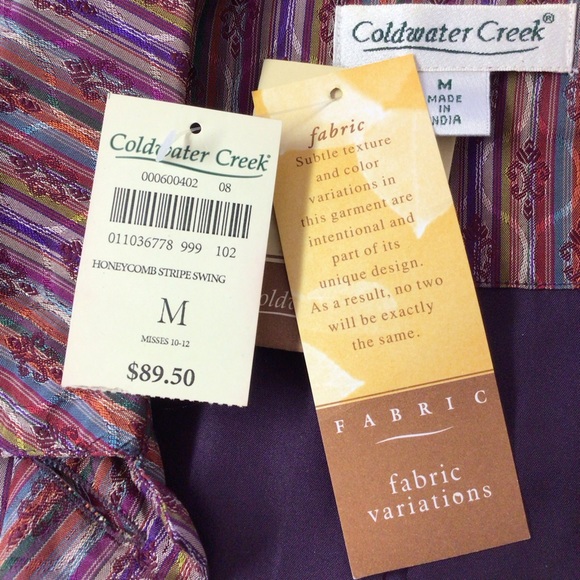 Coldwater Creek multi color swing jacket - Picture 3 of 12